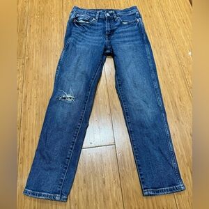 Distressed Blue Denim Jeans